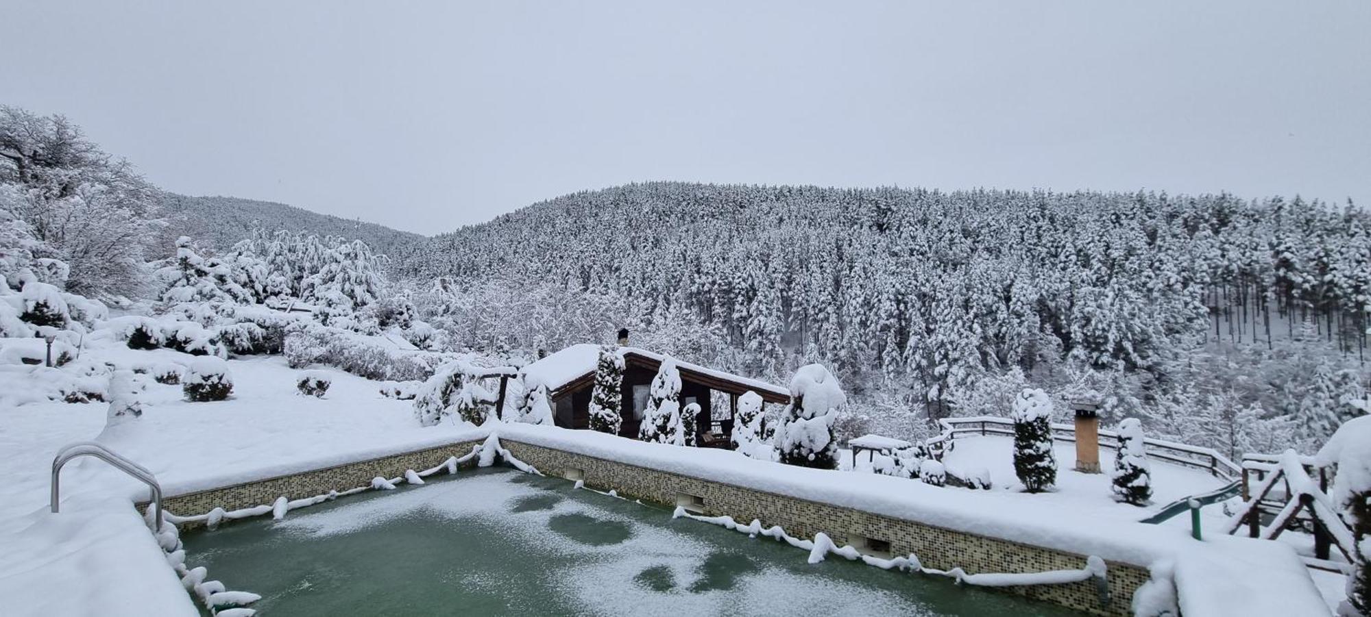 Панорама Хаус Лещен И Еко Къщи Дървена И Землянка Buitenkant foto