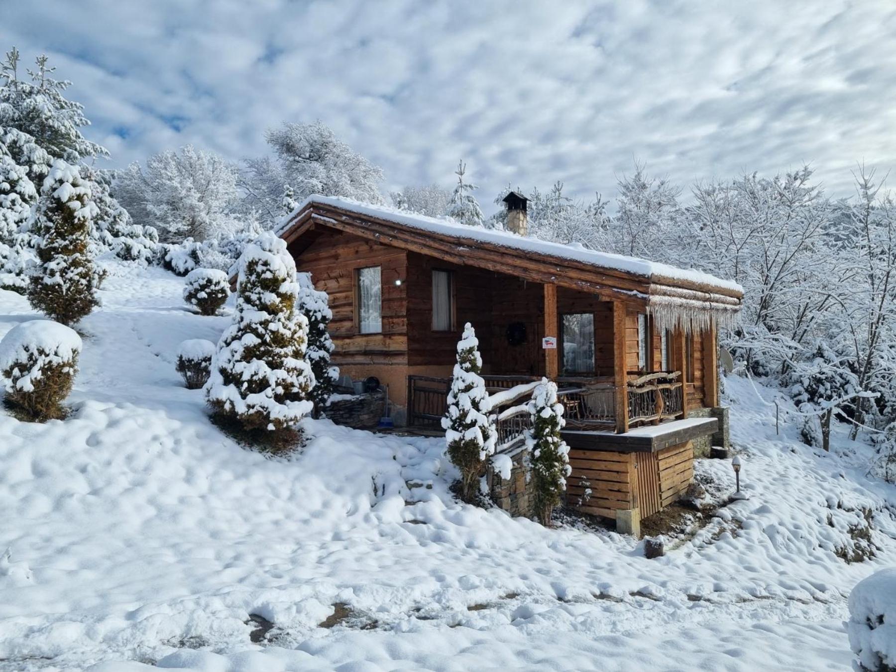 Панорама Хаус Лещен И Еко Къщи Дървена И Землянка Buitenkant foto